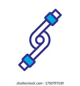 wire icon color style design