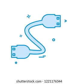 Wire icon design vector