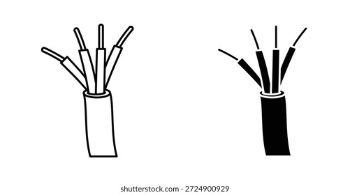 Ícone de fio design gráfico. Ilustrações de ícone de vetor