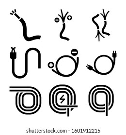 wire icon isolated sign symbol vector illustration - Collection of high quality black style vector icons
