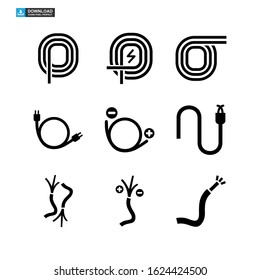 wire icon isolated sign symbol vector illustration - Collection of high quality black style vector icons
