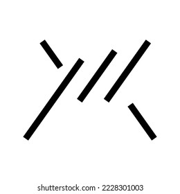 Ilustración de diseño de símbolo del vector de icono de alambre