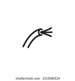 wire icon vector symbol template