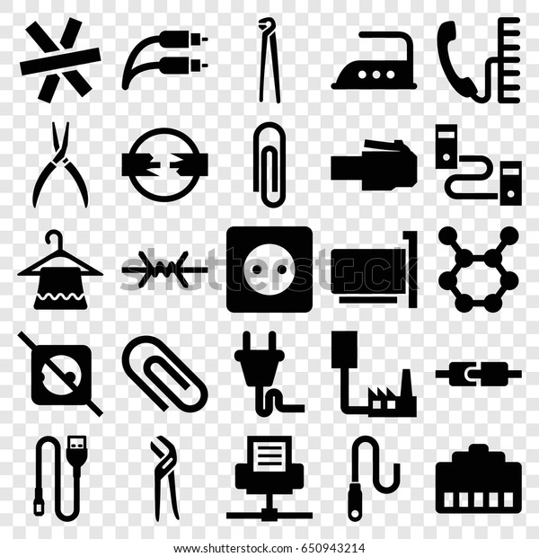 Wire Icons Set Set 25 Wire Stock Vector (Royalty Free) 650943214 ...