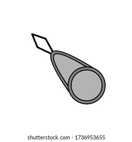 Wire Loop DIY Needle Threader Stitch Insertion Hand Machine Sewing Tool vector embroidery tool. Doodle sewing tools equipment. Needlework concept. Hand drawn colored vector set