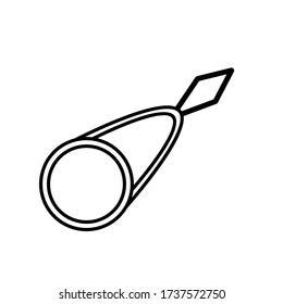 Wire Loop DIY Needle Threader Stitch Insertion Hand Machine Sewing Tool vector embroidery tool. Doodle sewing tools equipment. Needlework concept. Hand drawn colored vector set