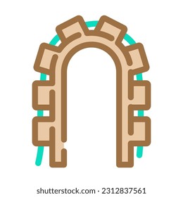 wire management hardware furniture fitting color icon vector. wire management hardware furniture fitting sign. isolated symbol illustration