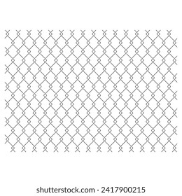 wire mesh background on white background. vector wireframe illustration. metal wire mesh pattern