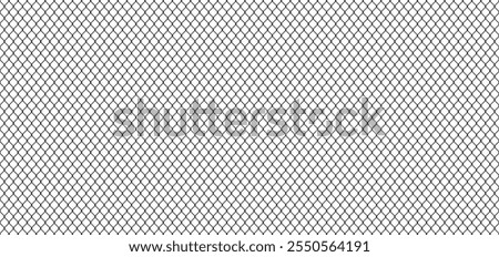 Wire mesh fence isolated on white background