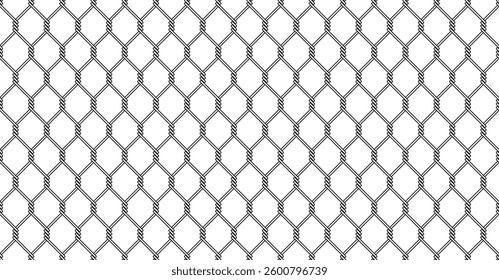 wire mesh fence seamless pattern