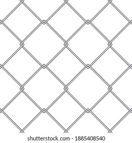 Wire mesh fences lined up in a row
