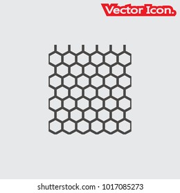 Wire mesh icon isolated sign symbol and flat style for app, web and digital design. Vector illustration.