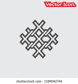 Wire mesh icon isolated sign symbol and flat style for app, web and digital design. Vector illustration.