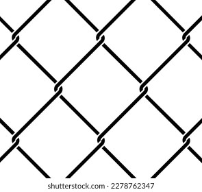 wire mesh icon. simple element chain link fence.