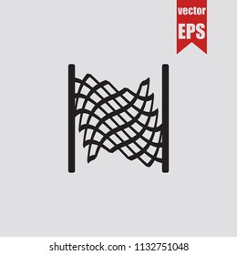 Wire mesh icon in trendy isolated on grey background.Vector illustration.