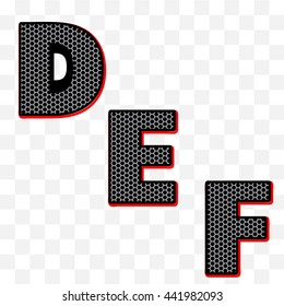 Wire Mesh letters