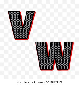 Wire Mesh letters