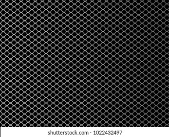 Wire mesh. Mixed single combats of MMA. Vector illustration on black background.