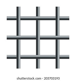 Wire mesh, rebar, reinforcement steel, vector illustration