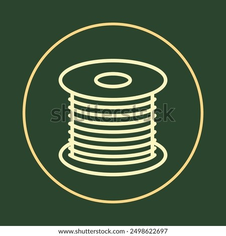 Wire notable trendy icon beautiful abstract vector illustration artwork colorful design