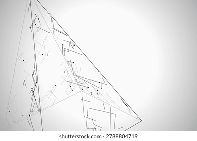 Wire Pyramid vector background with balanced copy space for microstock and commercial design projects.
