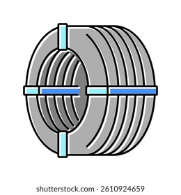 wire reinforcement color icon vector. wire reinforcement sign. isolated symbol illustration