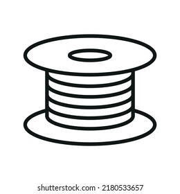 Cable reel Royalty Free Stock SVG Vector and Clip Art