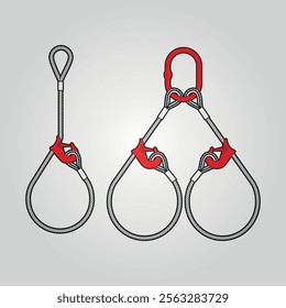 Wire Rope Sling with Choke Lift for lifting heavy duty