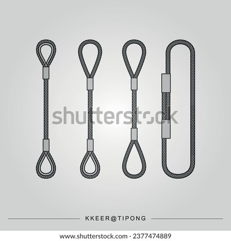 wire rope sling for lifting heavy load