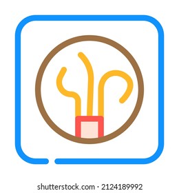 wire socket color icon vector. wire socket sign. isolated symbol illustration