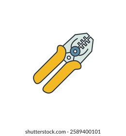 Wire Stripper icon symbol vector illustration isolated on white background