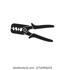 Diseño plano de la ilustración del Vector del icono de la silueta del stripper del alambre en fondo blanco