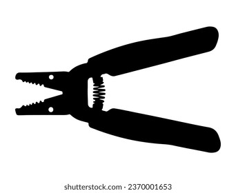 Wire stripper silhouette vector art