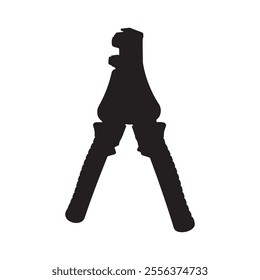 Wire Stripper Silhouette Vector Illustration