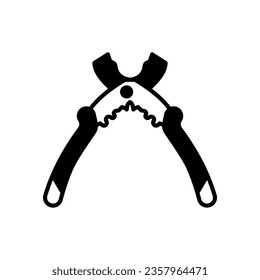 Wire Strippers Symbol in Vektorgrafik. Logotyp