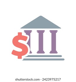Wire Transfer Flat Colorful Icon Isolate On White Background Vector Illustration | Seo Icons