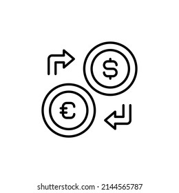 Wire Transfer Icon In Vector. Logotype