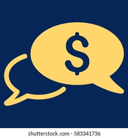 Wire Transfer vector icon. Illustration style is a flat iconic yellow symbol on blue background.