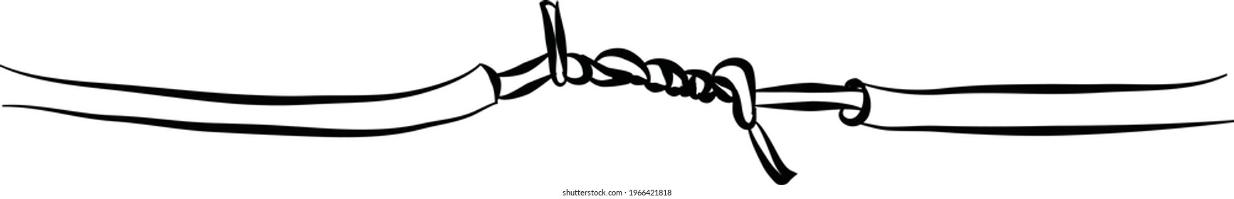 A wire twisted together and make joint