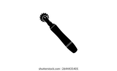 Wire Wheel Beekeeping Wire Embedder, black isolated silhouette