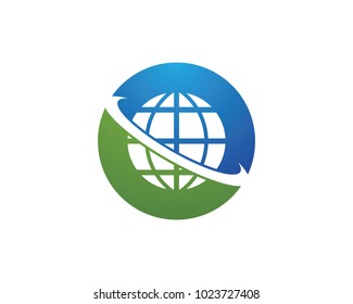 Wire World Logo Template vector illustration
