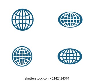 Wire World Logo Template vector icon illustration