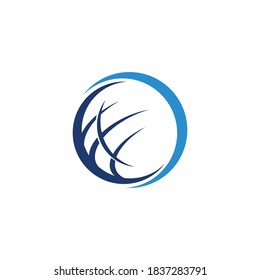 Wire World Logo Template vector illustration