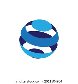 Wire World Logo Template vector illustration