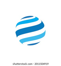 Wire World Logo Template vector illustration