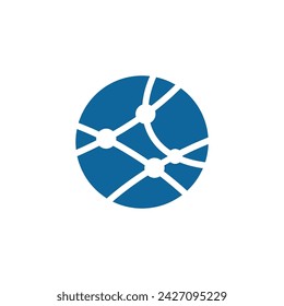 Wire World Logo Template vector illustration