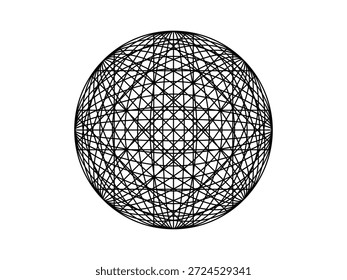 ícone de bola com fio, contorno ícone da terra