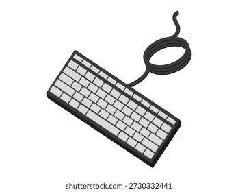 Clip Art für verkabelte Computer-Tastatur