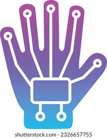 Wired Glove vector icon. Can be used for printing, mobile and web applications.