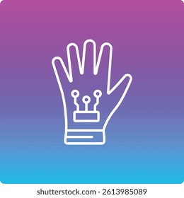 Wired Glove vector icon. Can be used for printing, mobile and web applications.